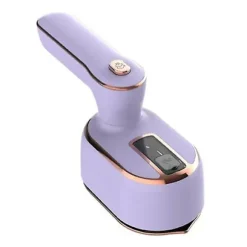Mini Håndholdt Steamer Strygejern med Drejeligt Håndtag Tør Våd Brug Letvægts Bærbar Beklædningsdamper Strygemaskine purple EU Plug