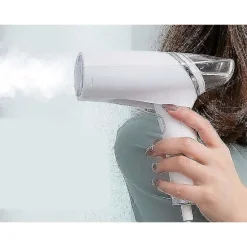 Mini Tøj Strygejern, Bærbart Rejsestrygejern Stativ Tør Våd Strygning, Dampstrygejern Håndholdt Strygemaskine Hvid