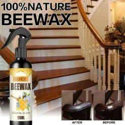 120ML Møbel Bivoks Spray Gendan Glans Funitures Dimspray til Træmøbler 120ml