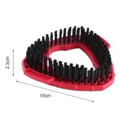 Mop Hoved Udskiftning Brusebad Gulv Skrubbe Stift Børste Design Nem at Installere Trekant Rengøringsbørste Hoved til Vileda O-Cedar {Db} Red