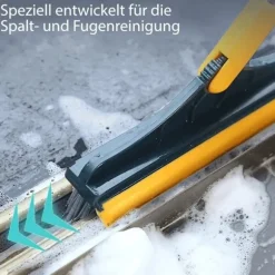 Mop 2-i-1 gulvscrubber børste gulvbørste gulvmop trækker samling