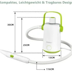 Multi-purpose damprenser bærbar håndholdt damprensemaskine med 1000 W power green
