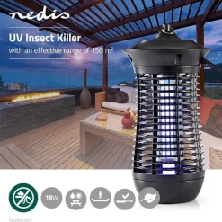 Myggefælde | 18 W | Lampe Type: 2G11 18W PL/BL | Effektiv rækkevidde: 150 m² | Sort