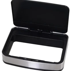 Nancy's Bozeman Prullenbak - Sensor Prullenbak - Afvalscheidingssysteem - 72 L - 3-Vaks - RVS - 42 x 30 x 81 cm - Zilver