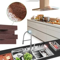 Nano Magic Diamond Grit Rensesvamp Rustfjerner til Gryder og Pander Carbon Bor Nano Svamp 10-pak