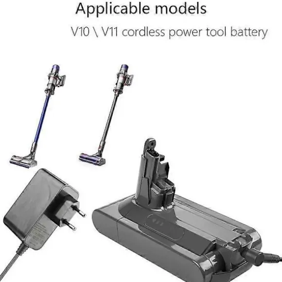 /NN/ Oplader til V10 V11 V15 SV12 SV15 Støvsuger Erstatningsopladerkabel Batteristrømadapter 30.45V Som vist