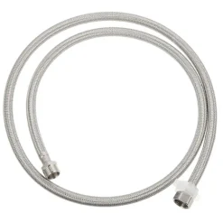 Opvaskemaskine Slangeforlænger Rustfrit Stål Flettet Vaskemaskine Slange Havesprinkler System 1/2 Tomme Gevind Anti-Eksplosion 1 Sæt Silver 151X2.4X2.2CM | Fyndiq