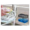 Opvaskemiddeldispenser med Svamp / Svampeholder og Dispenser - Vask Organizer med Svamp