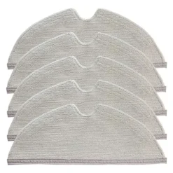 5-Pak - Moppeserviet til Xiaomi Roborock S5, S6, S50, S51, S55, MaxV Grey