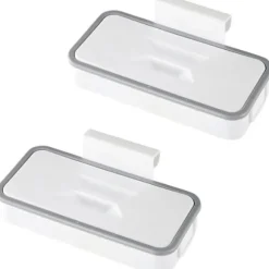 2-pak Affaldsbeholdere, Opbevaringsstativ, Garderobe Papirkurv