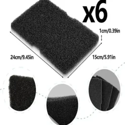10-pak Cylinda tørretumbler fordamperfiltersvamp 2964840100 10pcs