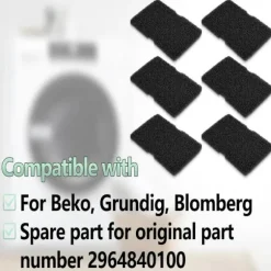 10-pak Cylinda tørretumbler fordamperfiltersvamp 2964840100 10pcs