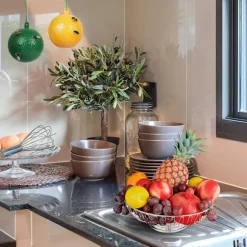 4-pak fluekugle frugtflue citrus stor frugtflue klæbrig bord frugtfluebold frugtbutik frugtflue sticky needle bifælde (gul + grøn)