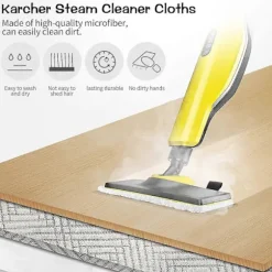 5-pak Karcher Damprenser Puder, Karcher Damprenser Tilbehør, Kompatibel med Karcher Easyfix Sc2 Sc3 Sc4 Sc5 Serie Karcher Damprenser Cl