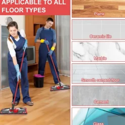 4-pak kompatibel med Vileda 1-2 Spray Moppehoved Udskiftningssæt Kompatibel med Vileda UltraMax UltraMax Plus Easy Wring UltraMax Moppepuder Refill