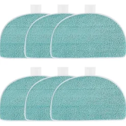 6-pak moppepuder til Leifheit Clean Tenso Power 2.0 damprenser, mikrofiber dampmoppe erstatning, S [DB]