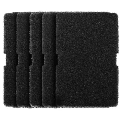 5-pak polyester skum filterpuder til tørretumbler - sort, kompatibel med Beko tørretumblere, 24.4cm x 15cm