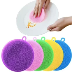 2-pak Silikone opvaskesvamp - Magnic Silikone Opvaskesvamp Multicolor