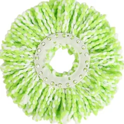 2-pak Universal Erstatnings Runde Mikrofiber Moppehoveder til 360 Graders Roterende Mopper - Super Absorberende til Tør Rengøring af Hårde Trægulve