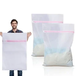 2-pak vaskenet 80cm x 60cm Stor vaskepose til vask
