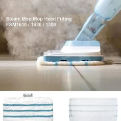 Pakke med 5 mikrofiberklude Black&decker dampmoppe erstatning