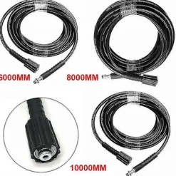 Passer til Karcher K2 K3 K4 K5 6M / 8M / 10M trykvaskerslange sprøjteslange 8M (FMY)