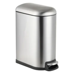 Pedalspand, 10 liter metal, blødt lukkende låg