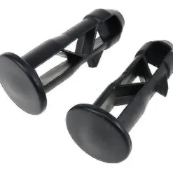 {PL}65 x 18 mm pakke med 10 sorte plastik hængselstifter til skraldespands låg til 240 l husholdnings- og kommercielle skraldespande