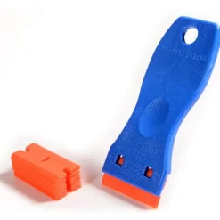 Plastikskraber med 10 plastikblade til fjernelse af lim.