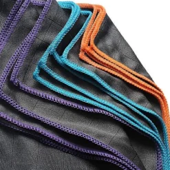 {PL}Mikrofiber Carbon Klud til Aftørring af Vinduer Vinglas Porcelæn Glas Rengøringsklud Kulfiber Klud