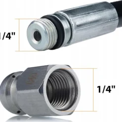 ProJetMax Kloakslange 20M – 2 Dyser | Roterende & 3+1 | 200 Bar | Kompatibel med Nilfisk, Kranzle K2160, K2195