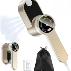 Rese Mini Steamer Bærbar LED Tøjdamper - 6 Smarte Tilstande - 9s Hurtig Opvarmning - 1200w Tøjdamper - Guld