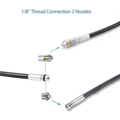 [RM]15m Rørrenser til Kärcher Højtryksrenser Bredere Professionel rørkompatibel K2-K7/HD/HDS 180bar 60c °