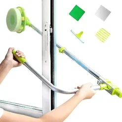 [RM]Telescopic Window Cleaner - U-shaped Squeegee - Easy Access - WELLNGS