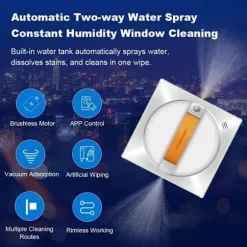 Robot Vinduesvasker - LIECTROUX - YW710 - Dobbelt Spray - Stemmeassistent - Hastighed 3,5 minm Vit