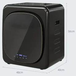 Rootz Compact tørretumbler - Tørretumbler - Tørretumbler - UV-desinfektion - 48cm x 40cm x 56cm