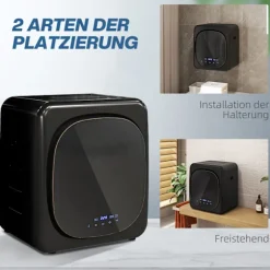 Rootz Compact tørretumbler - Tørretumbler - Tørretumbler - UV-desinfektion - 48cm x 40cm x 56cm