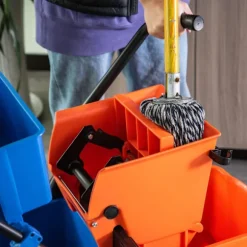 Rootz Professional Cleaning Trolley - Vagtmarkedskurv - Rengøringsvogn - Let gulvrensning - 78 cm x 45 cm x 95 cm