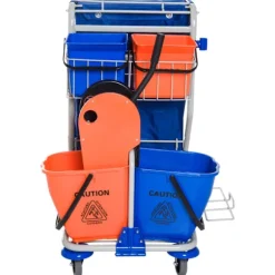 Rootz Rengøringsvogn - Blå, Orange - Jern, Pp, - 39,37 cm x 27,56 cm x 40,55 cm