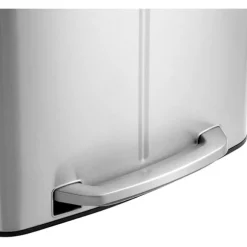 Rootz skraldespand - Affaldsseparering - 40 L - Pedalspand - Metal - Håndtag - Softclose - Sølv - 44,5 x 36 x 60 cm
