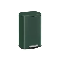 Rootz Vintage Green Steel skraldespand - Skraldespand - Affaldskurv - Stål- og plastkonstruktion - 43,2 cm x 37,1 cm x 63,2 cm