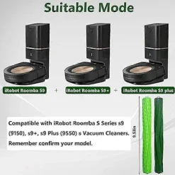 S9 Reservedele til iRobot Roomba S9+ (9550) S9 (9150) Robotstøvsuger Tilbehør Rulle (FMY) Green