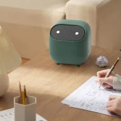 Sød mini skrivebords skraldespand, tryklåg-kreativ smuk