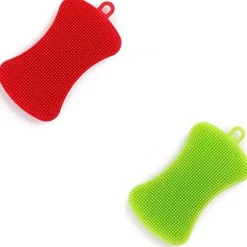 Silikoneskrubbere 2-pak, varmebestandig non-stick til rengøring, vask og tørring [YJD]