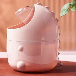 Skrivebordsaffaldsspand med låg, tegneserieform