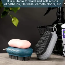 Skrubbebørste med multifunktionel rengøring, fantastisk rengøringseffekt, skridsikkert design til forskellige lejligheder, kompakt størrelse, ergonomisk greb, hushjælp | Fyndiq