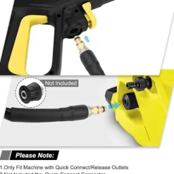 Slange til Karcher K2 K3 K4 K5 K6 K7 Højtryksrenser - 10m - Fleksibel Hurtigkobling med Messingspidser--