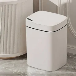 Smart berøringsfri skraldespand til badeværelset 2,6 gallon automatisk bevægelsessensor skraldespand med låg elektrisk vandtæt smal lille skraldespand | Fyndiq
