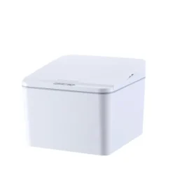 Smart Sensor Skraldespand Multifunktionel Elektrisk Induktions Opbevaringsspand Skrivebord Bil Hvid