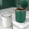 Smart Sensor Skraldespand Køkken Badeværelse Toilet Affaldsspand Bedste Automatiske Induktions Vandtætte Spand med Låg 12l (Hvid-WELLNGS